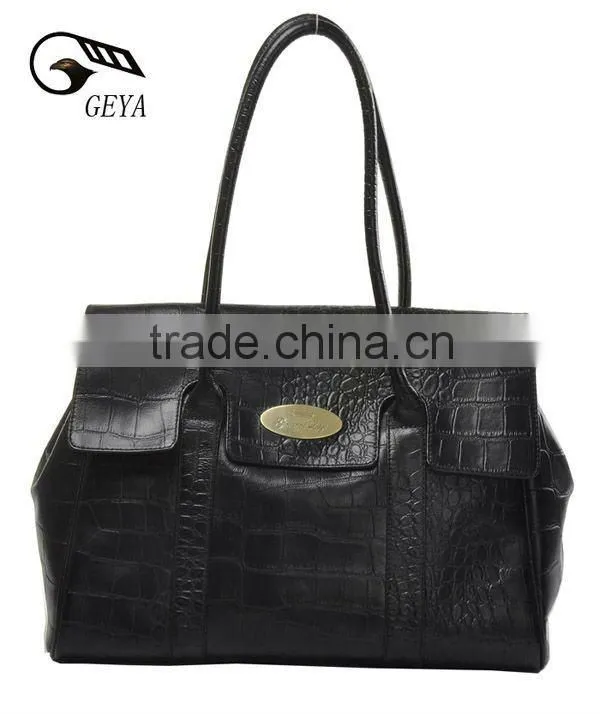 New Fashion 2012! Lady Europe Style CROCO Leather Handbag!