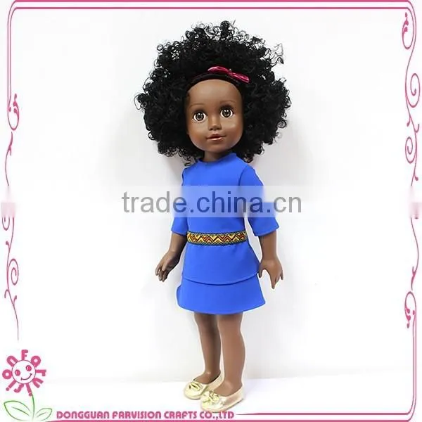 18 inch hot sale black vinyl baby doll