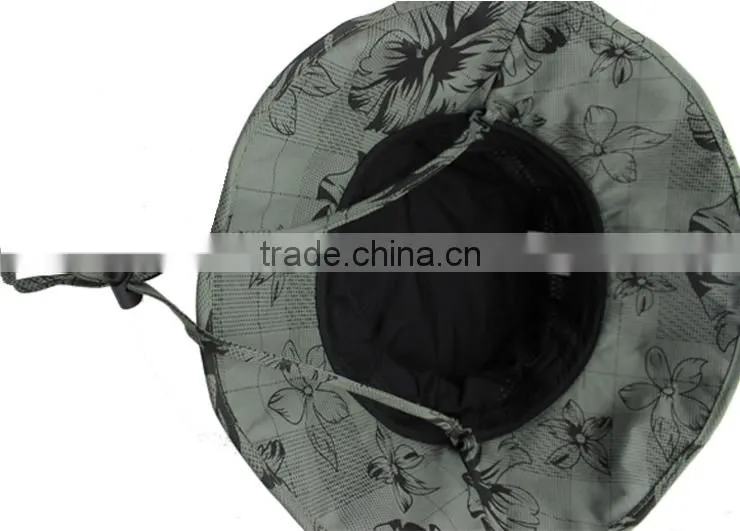 country style two tape custom printed bucket hat wholesales