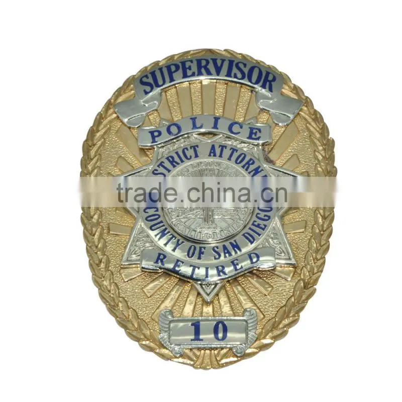 Badge Gold and metal badge custom badge