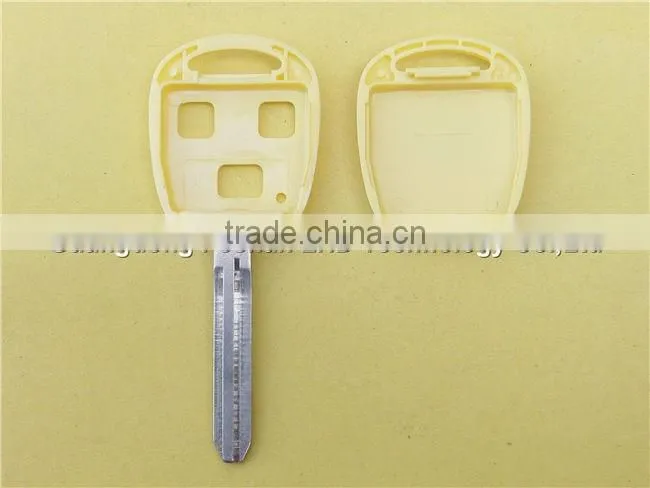 Toyota 3 buttons remote key fob case Toy43 blade in yellow