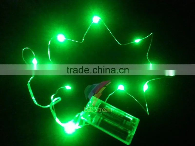 2AA Battery Operated 3.3ft Silver color Copper Wire LED string holiday lights