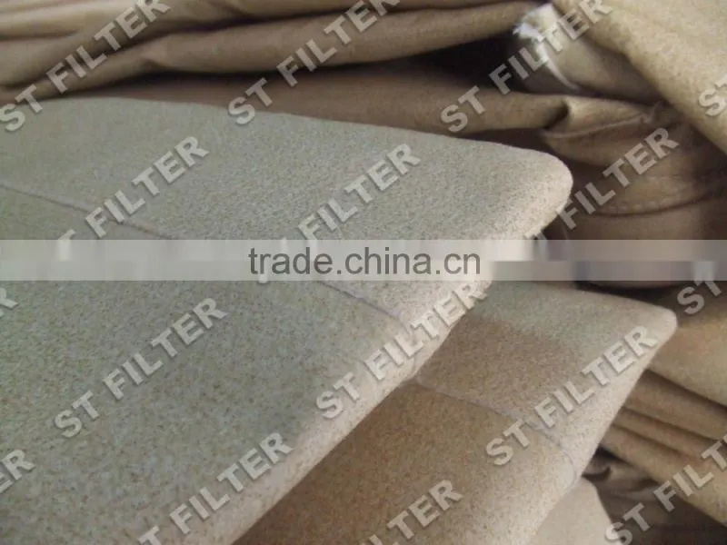 PE+Aramide Synthetic fiber with fiberglass filter bag