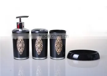 plastic black toilet brush set for sanitary ware