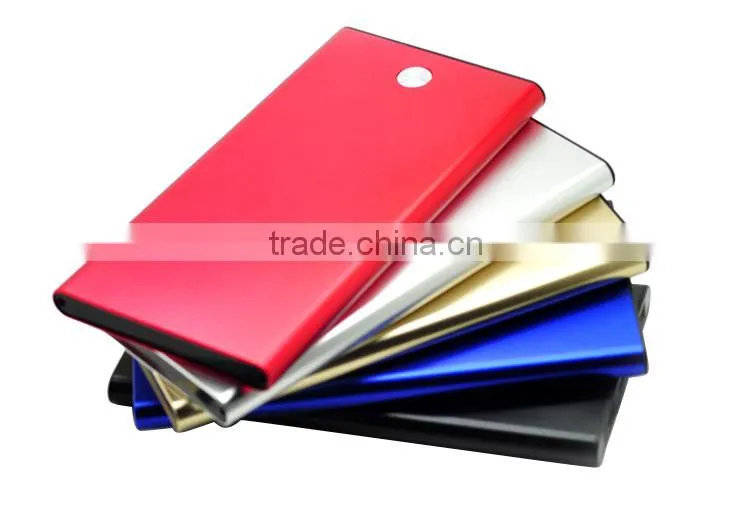Portable External Battery Charger 5200 mAh Power Bank Metal Slim