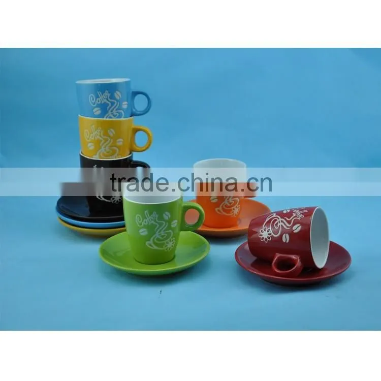 china factory stoneware expresso cups white unique shape tea ceramic cup and saucer