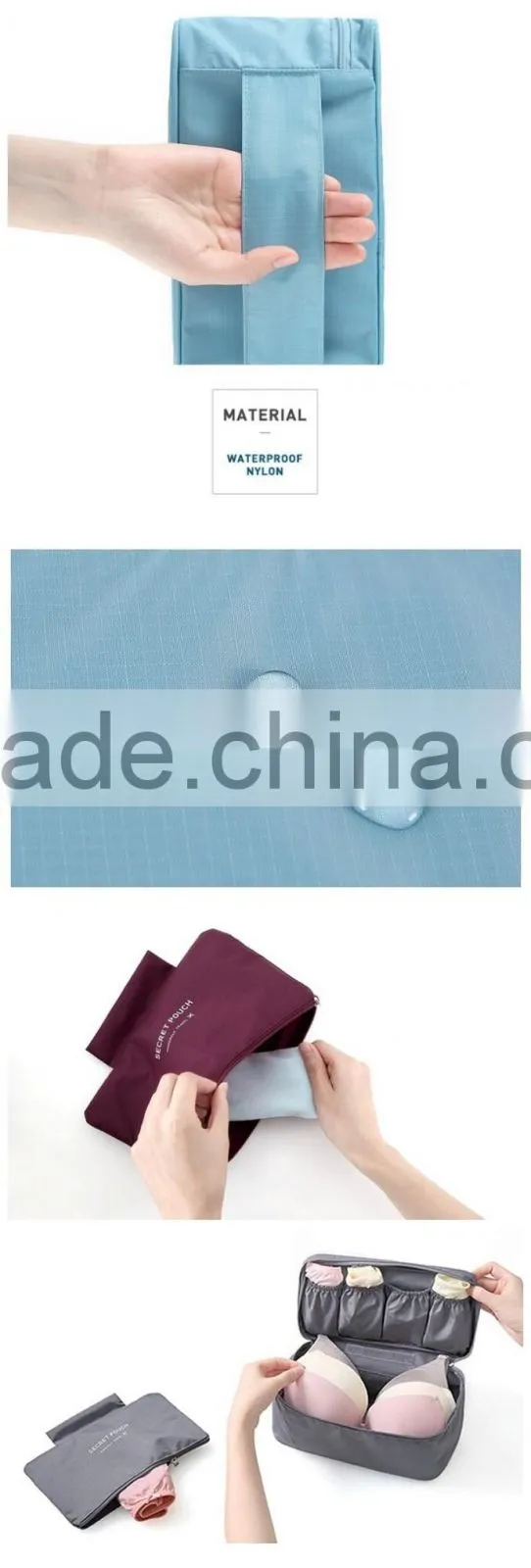 High quanlity female's lingerie and bra storage hand bag, travel bags,