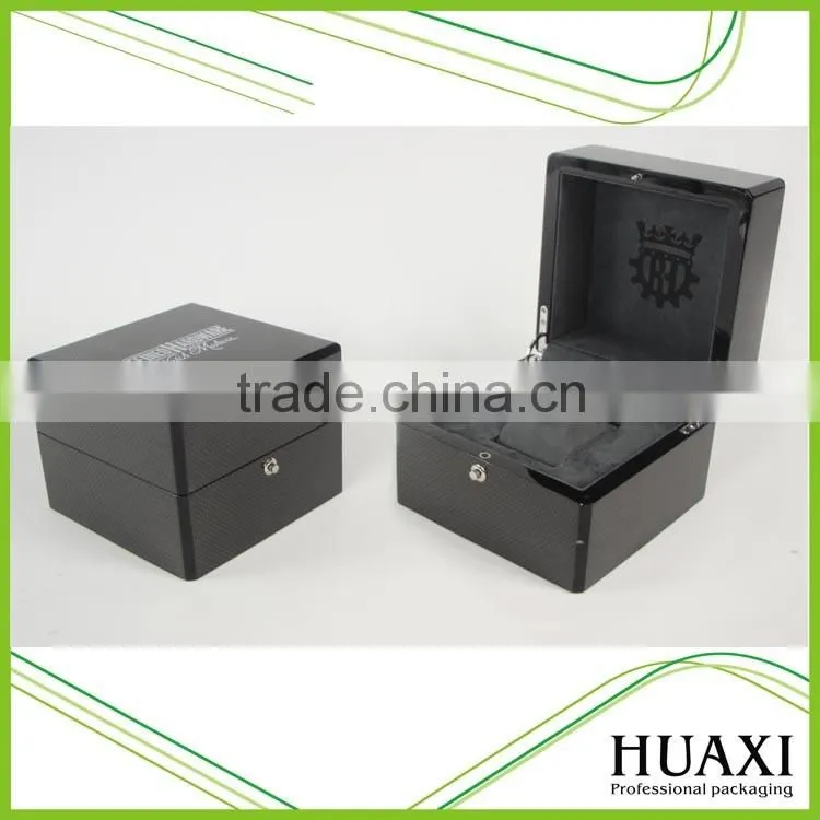 Personalized custom Luxury Single Wood Watch Boxes