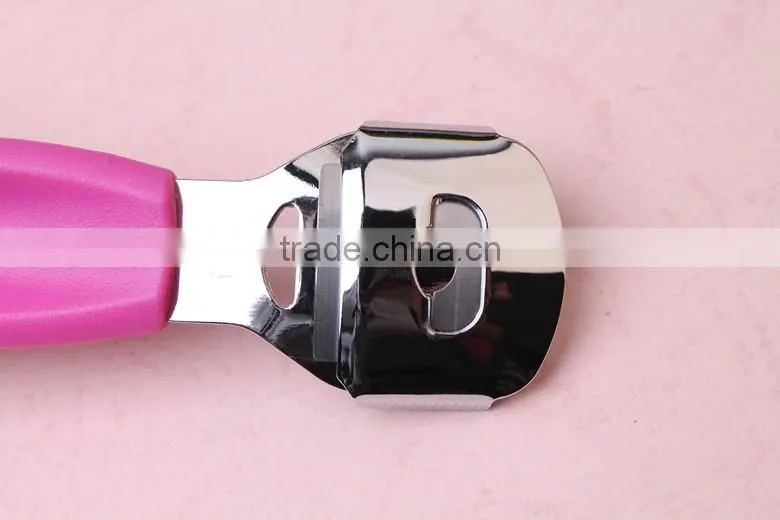 2015 purple red color whosale plastic and steel material pedicure nail manicure set