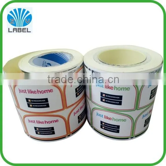 Custom self adhesive label pvc sticker die cut sticker