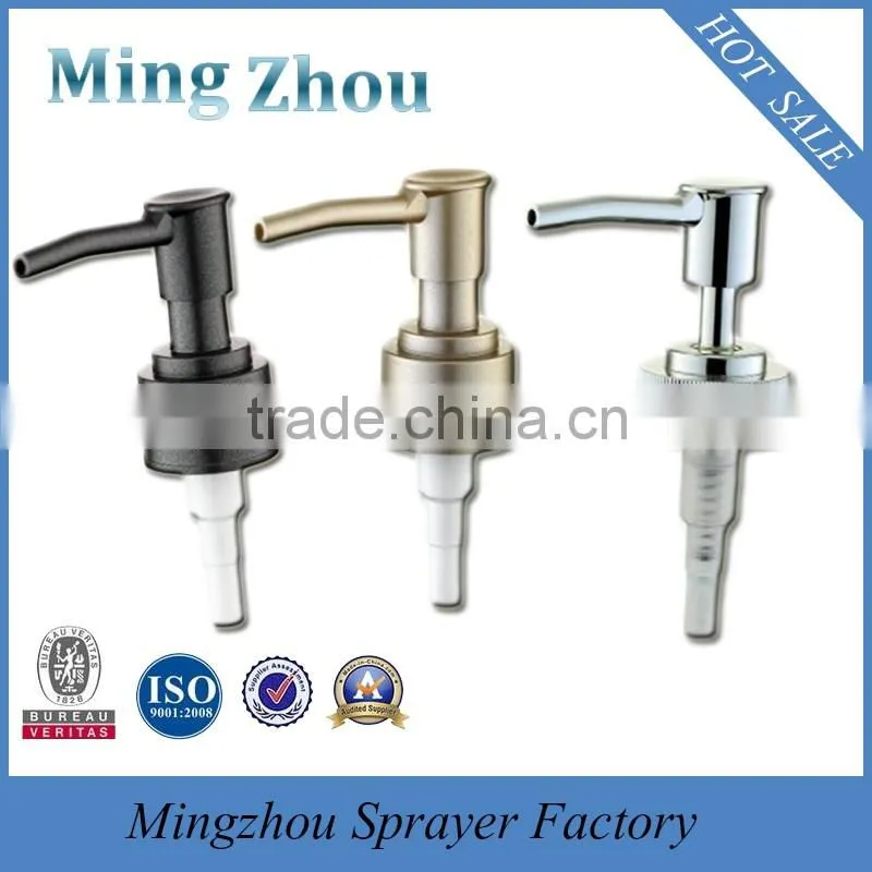 MZ-liquid soap dispenser plastic soap lotion pump with non-spill feature