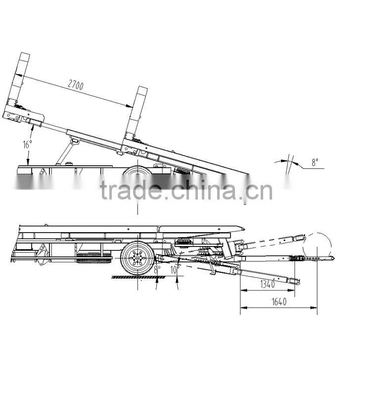 YUTONG 4x2 Efficient 3 Ton Platform Wrecker Truck