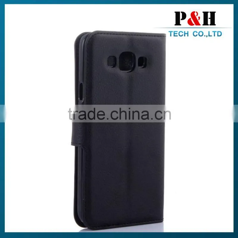 Hot New Products 2015 Stand Wallet Leather Case For Samsung Galaxy E7