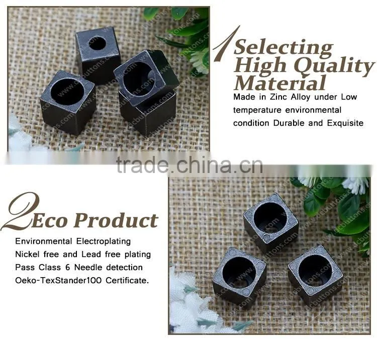 Ecofriendly metal cord end stopper for clothing
