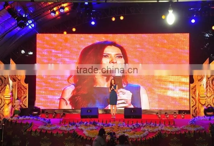 Shenzhen P3 videos indoor Stage HD led large screen display manufacturers