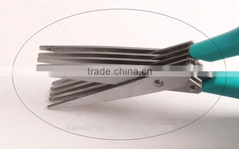 5 blades kitchen scissors