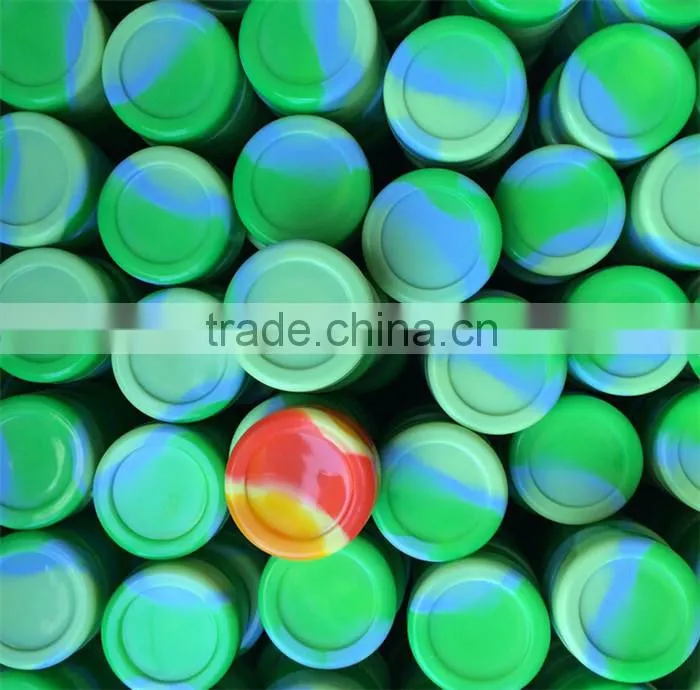 Personalized oil silicon dab container, Colorful oil silicon dab container,round shape oil silicon dab container