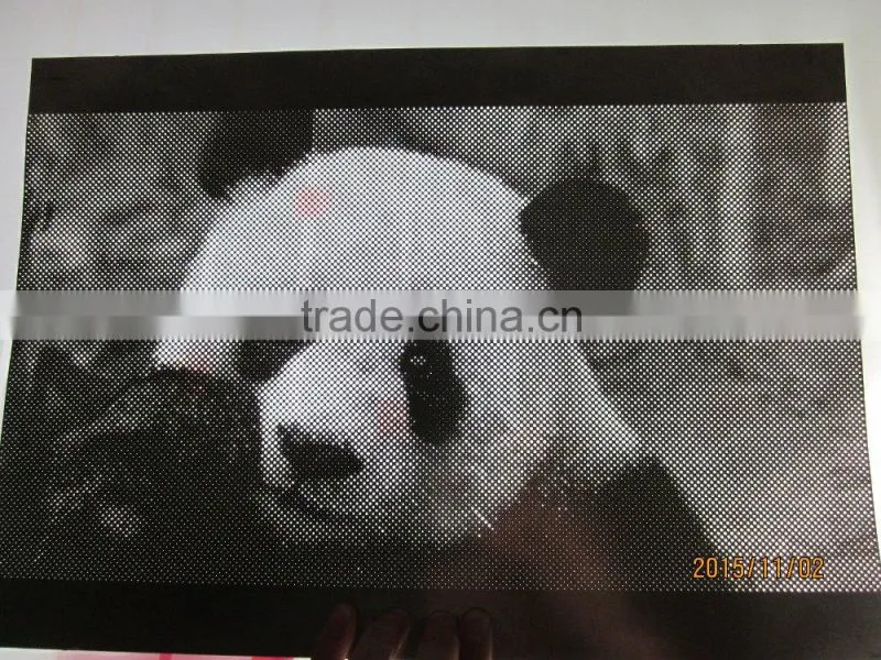 Stainless Steel Art pattern punched net as curtain wall