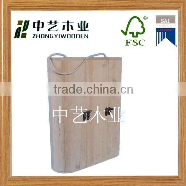 Trade assurance Wholesale Handmade custom Wooden Wine Crate Cheap Wooden Wine Holder