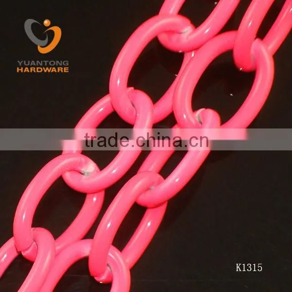 4.0mm purple color chain rhombus shape 45.3*25mm