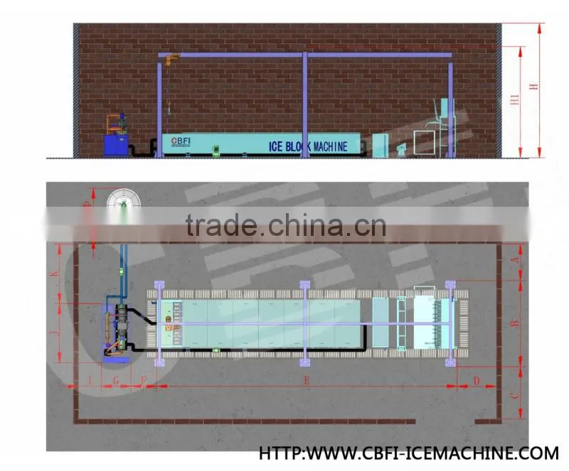 Energy saving ice machine for sale in China