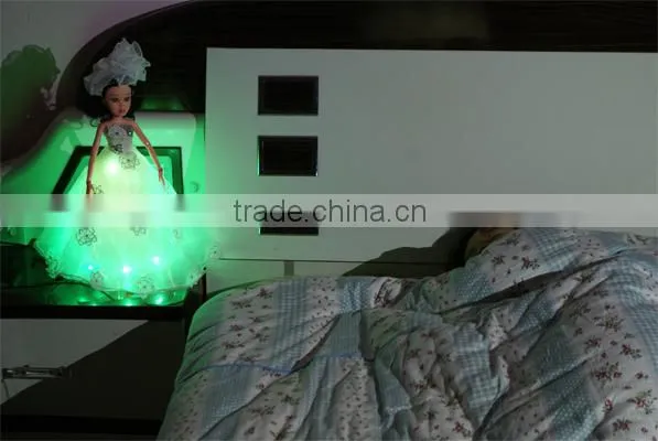 LED / Fiber Optic Resin Christmas Decorations / Girl's Christmas Presents