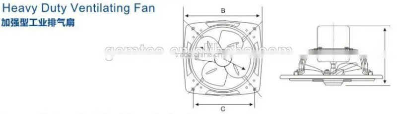 9-24 Inch Heavy Duty Industrial Ventilation Fan