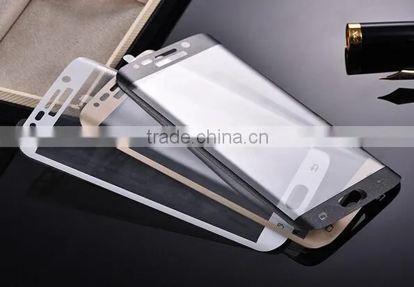 For SAMSUNG GALAXY S6 Edge Screen 3D Curved Tempered Full Cover 9H HD Premium Explosionproof Anti-Scratch Screen Protector