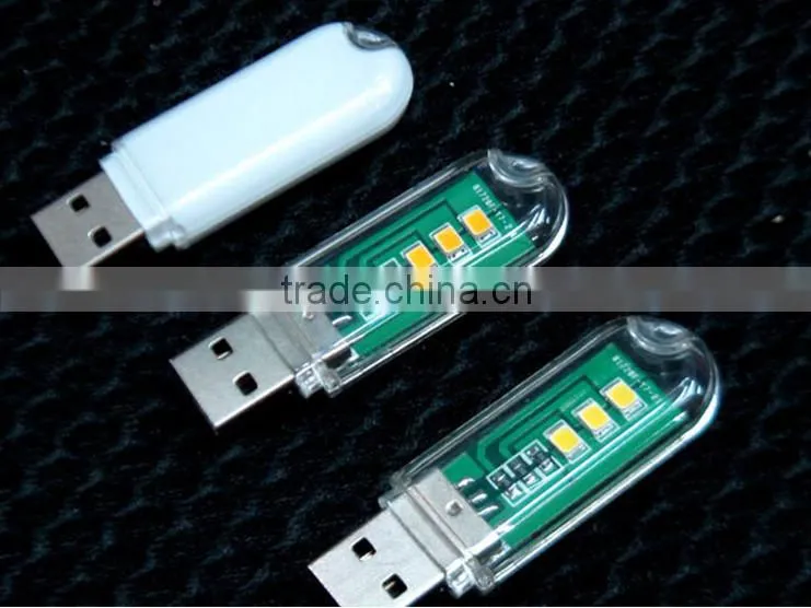 3 LED USB light Flash drive USB Light 3 LED USB night light Lamp , usb led Factory Wholesale Price Stock Available