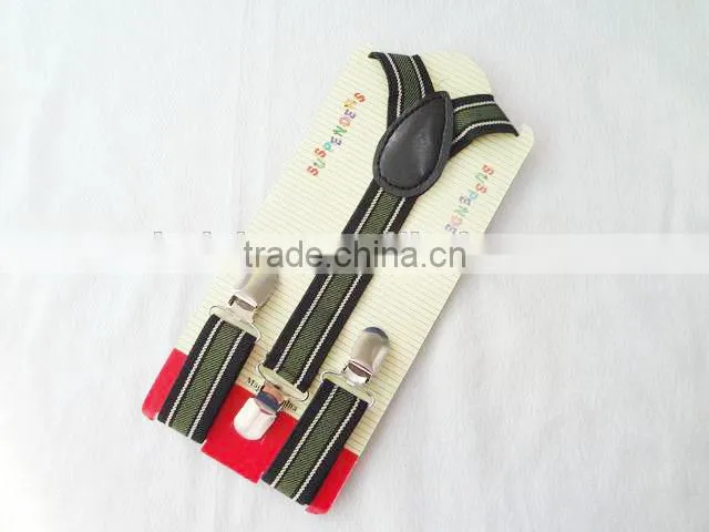 Wholesale Fashion Stripes Kids Elastic Braces Suspender