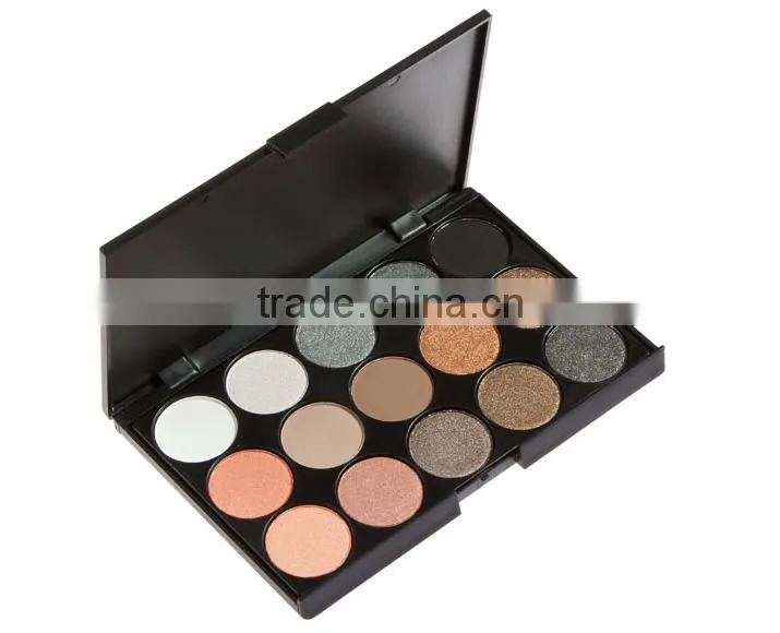 Newest Cheap Romantic color Makeup Shinning Eye Shadow ,15 colors Mixed Glitter Matte Eyeshadow Palette