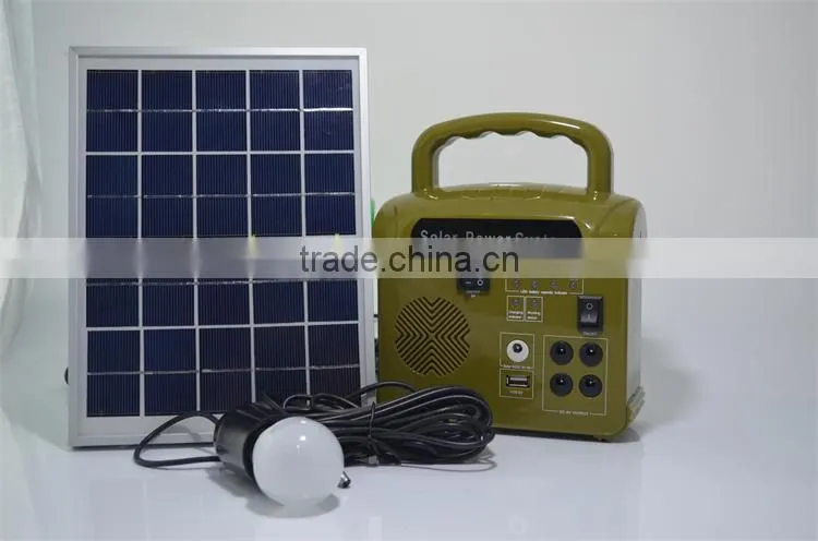 Portable DC Solar System 10W solar panel system