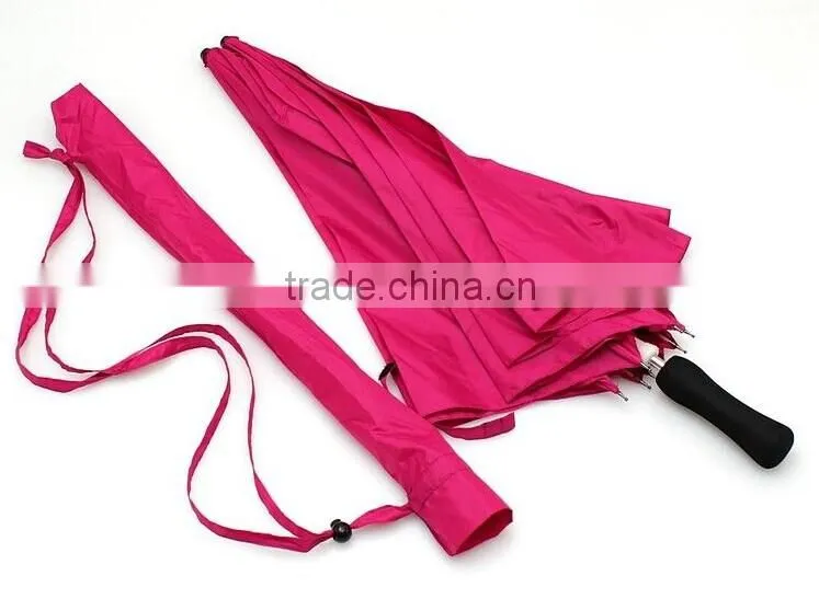 Manual open pongee material lover two person umbrella