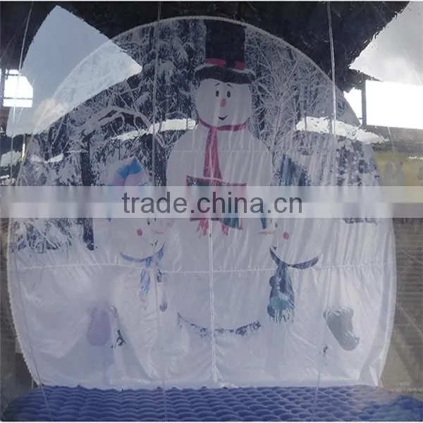 beautiful inflatable snow globe,giant inflatable show ball,Christmas inflatable snow ball for decoration