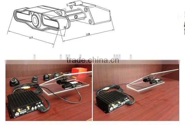 Dual lens car dvr camera for Vehicle Special Wide View Camera