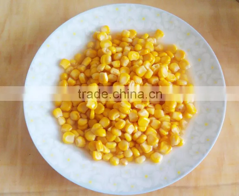 884# can size 340g Fresh Canned sweet corn