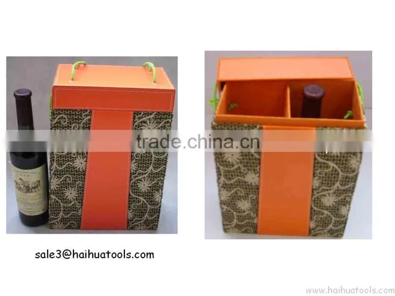 Advanced Leather/Pu wine box Red Deluxe style