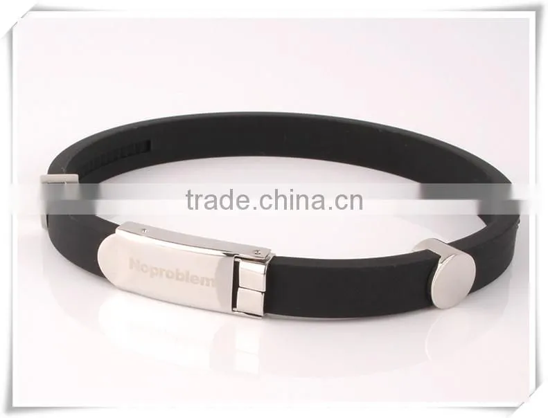 Noproblem P023 friendship hygienic personalized sports elastic power bracelet for couple