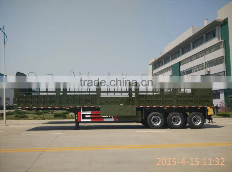 Warehouse gate transport semi trailer truck trailer shengshun auto side wall semi trailer