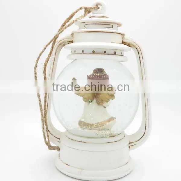 Decoration Fashion Design Cute Resin White Lantern Candle Holder