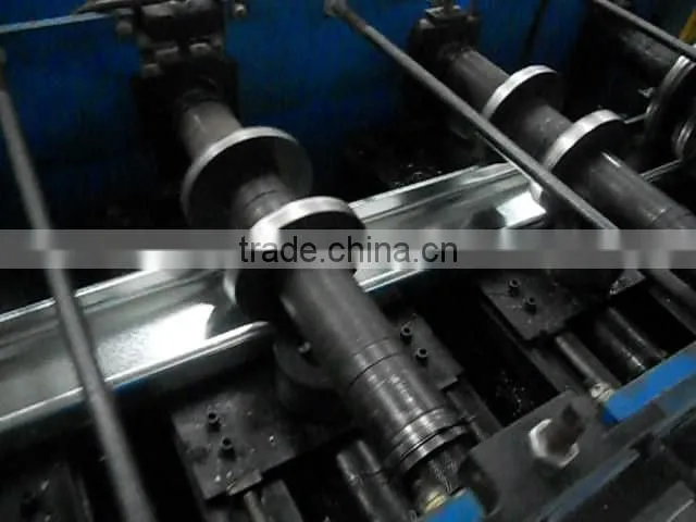 Auto Changeable Multi Dimension U C Z Purlin Roll Forming Machine , Light Guage Steel Frame Rollformer Price