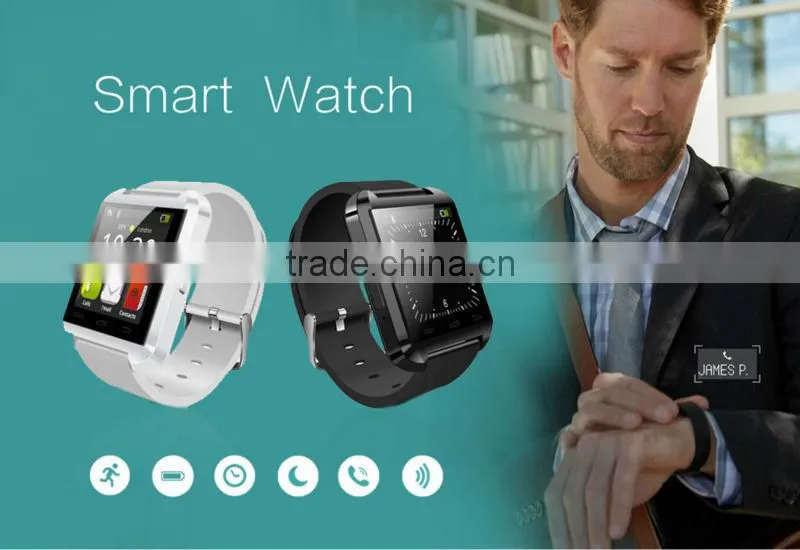 New Fashion Touch Screen Silicone Band U8 Pro Smart Bluetooth Watch