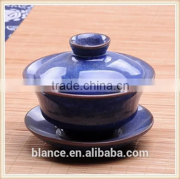 crackled glaze gaiwan in different color wholesale
