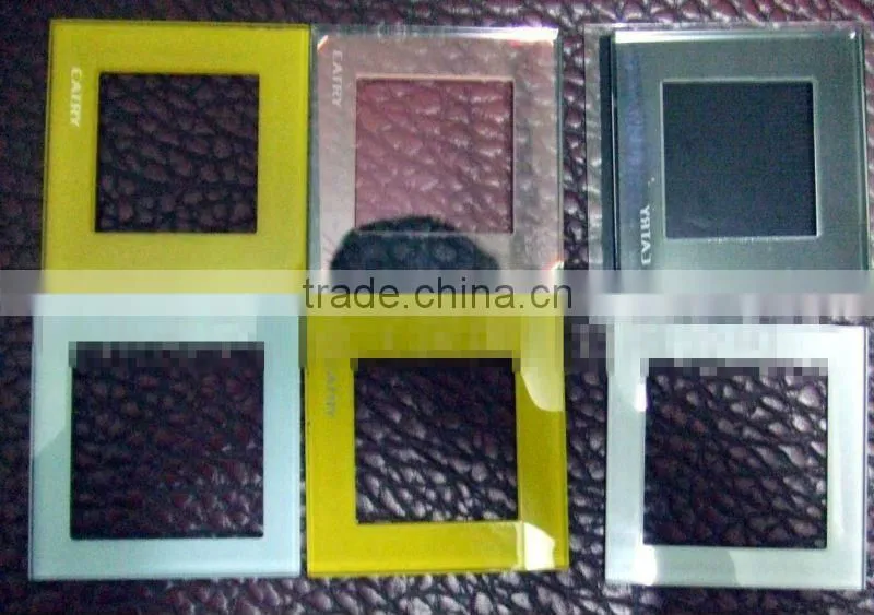 Local Control Intelligent Smart Home Wireless Glass Switch Panel For Room Lights Easy Installation glass switch panel