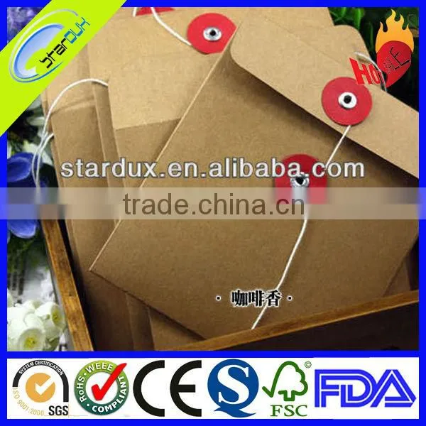 kraft string tie envelopes with window