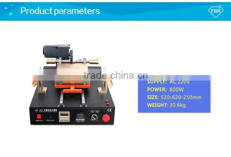 TBK full automatic lcd separator machine with CE certification to Repair /Separate /Refurbish Touch screen
