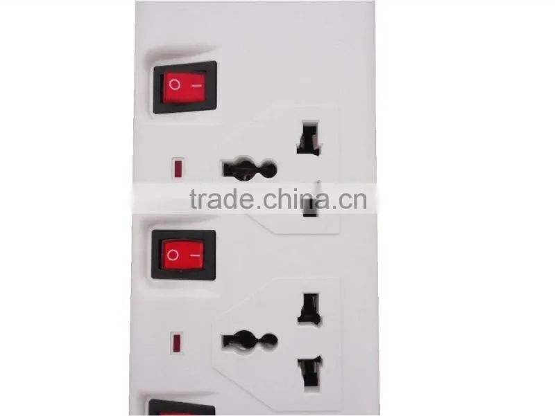 Popular 4 Way Multi-purpose Electrical Power Socket With Individual Switch
