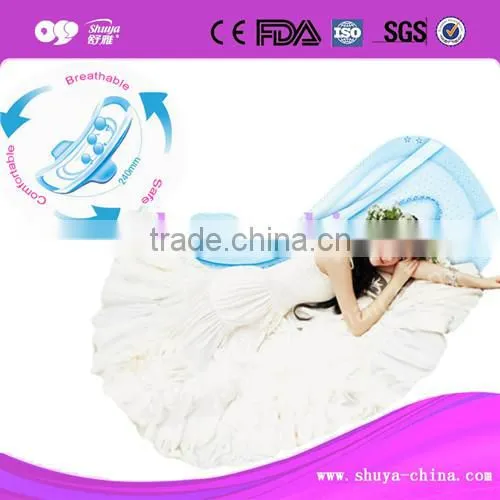 2016 cheap import anion sanitary day pad in China