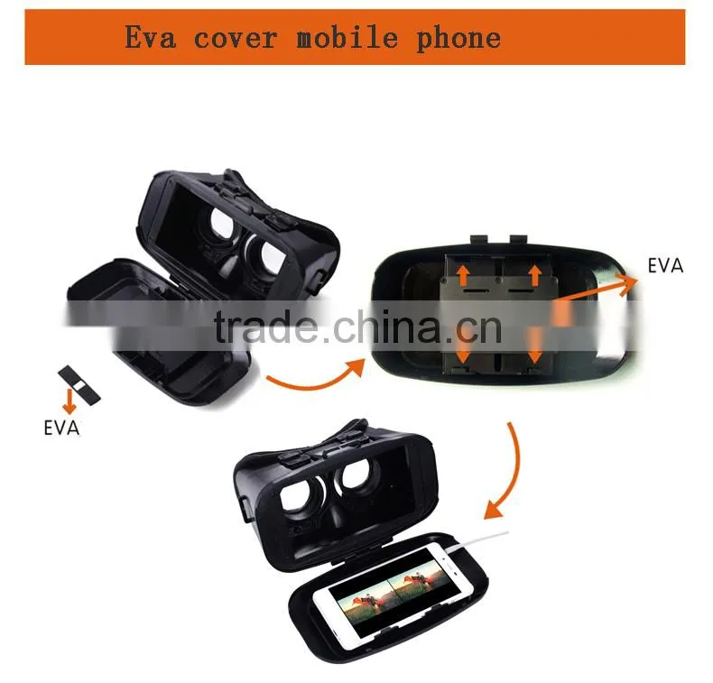 Mobile phone 3 d VR storm magic mirror Mobile phone 3 d virtual reality glasses glasses 3 d virtual cinema helmet