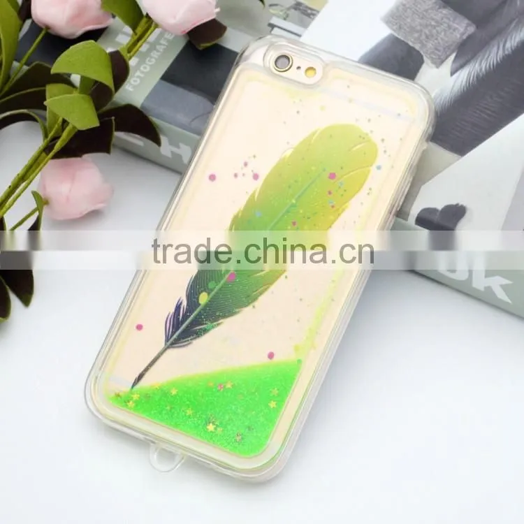 mobile phone accessory liquid glitter star case for MOTO G2